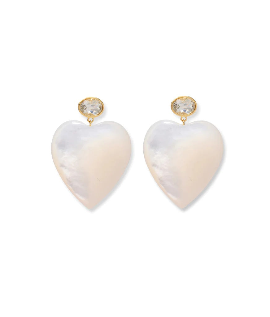 Lizzie fortunato heart on sale earrings