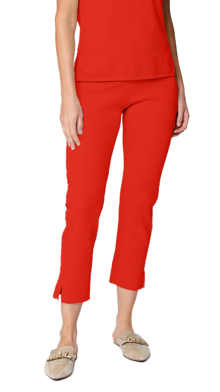 Alice Milano-Knit Slim Leg Pants - Bright Orange