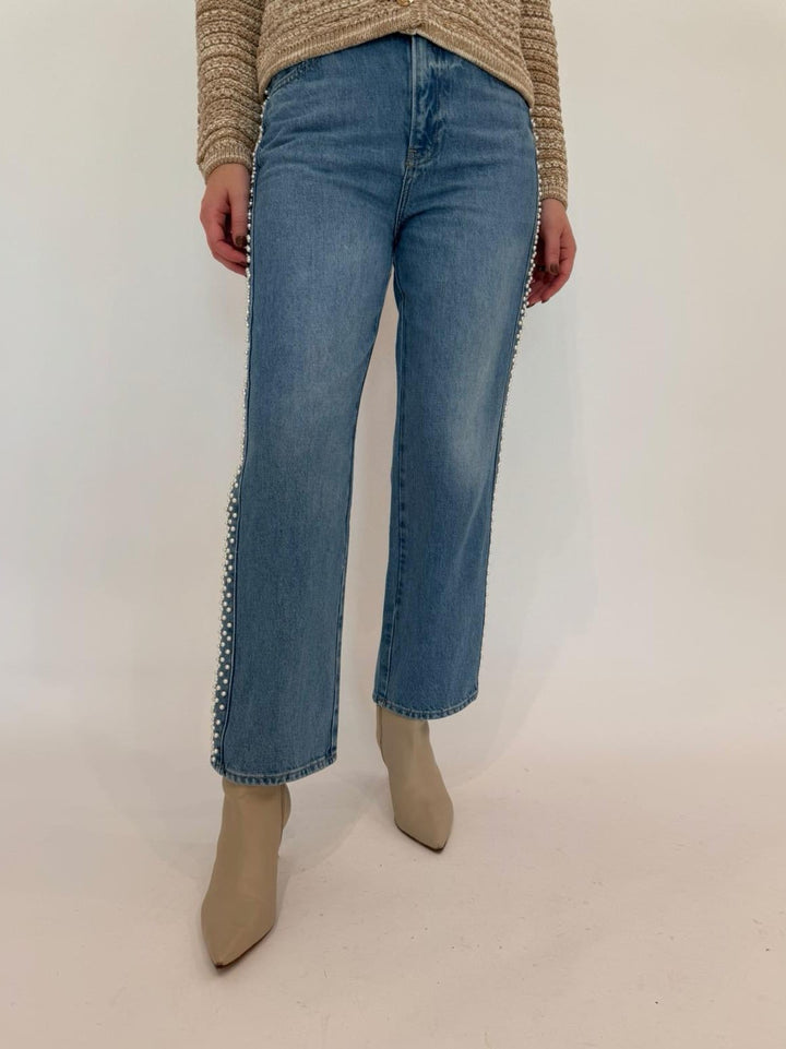 Frame Atelier Le Jane Crop Jeans in Daylight Pearl available at Barbara Katz