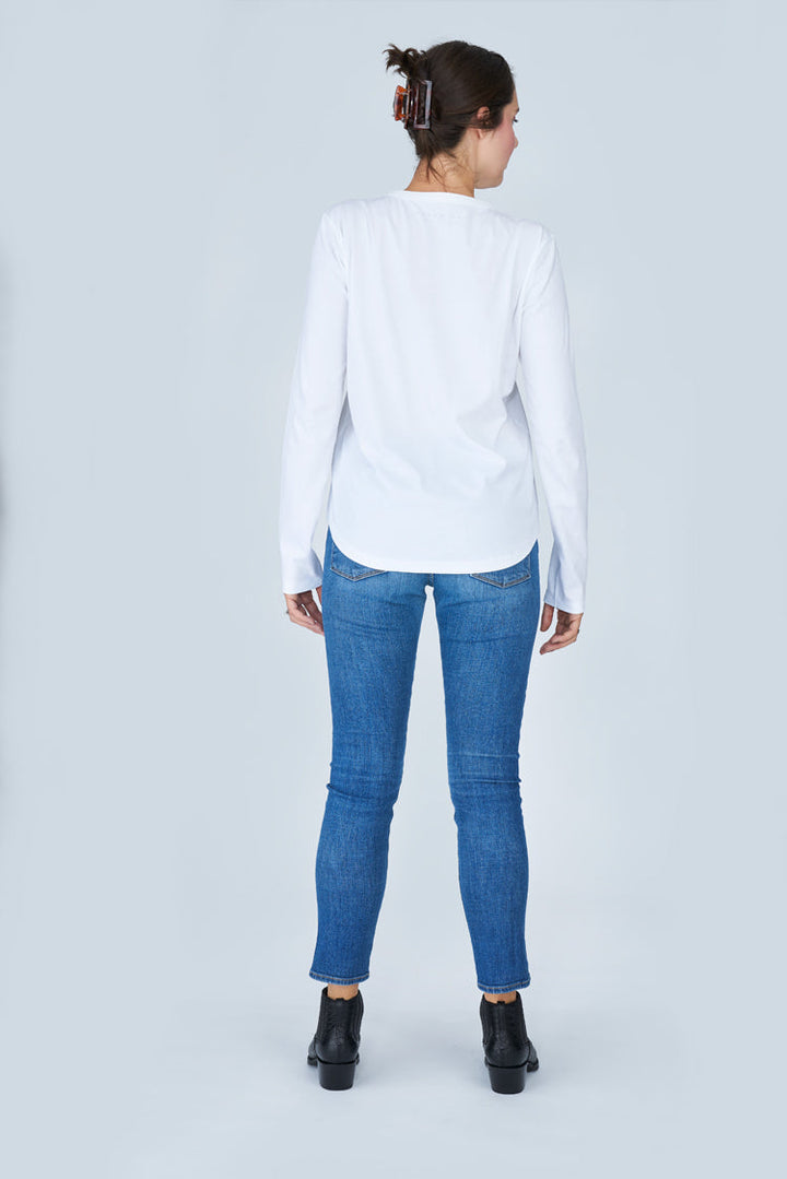 Suzi Roher Theo Extra Long Sleeve Tee - The Hepburns