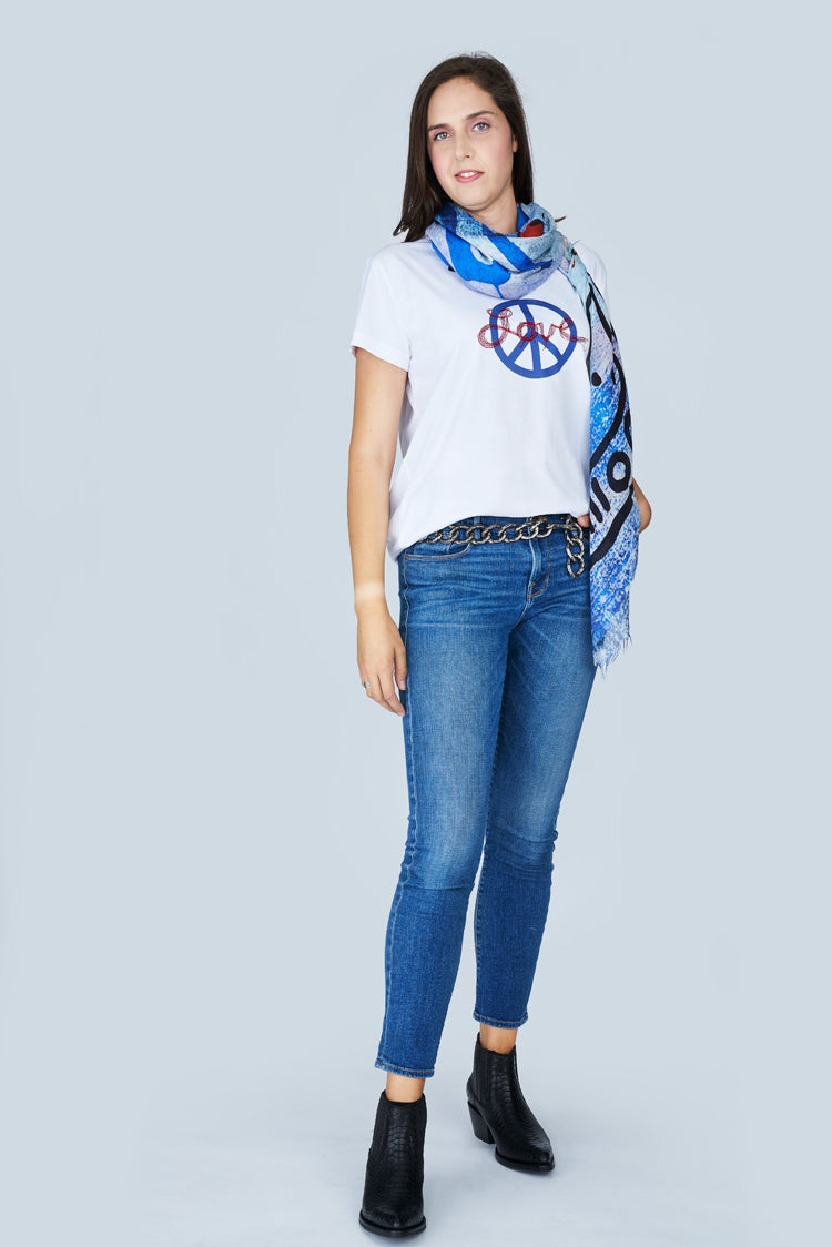 Suzi Roher The Niki T-Shirt - Love Peace