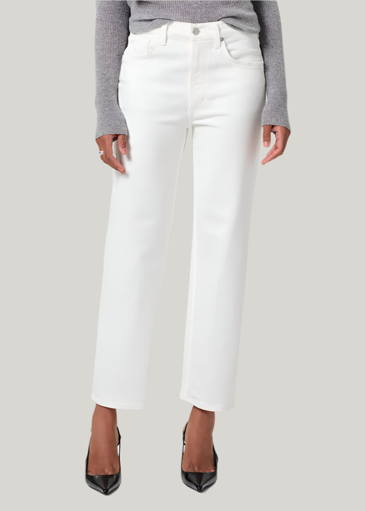 Citizens of Humanity Palma Straight Jeans in Soft White available at Barbara Katz