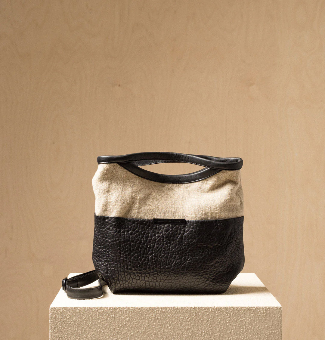 Daniella Lehavi Sevilla Crossbody Bag in Linen Black available at Barbara Katz