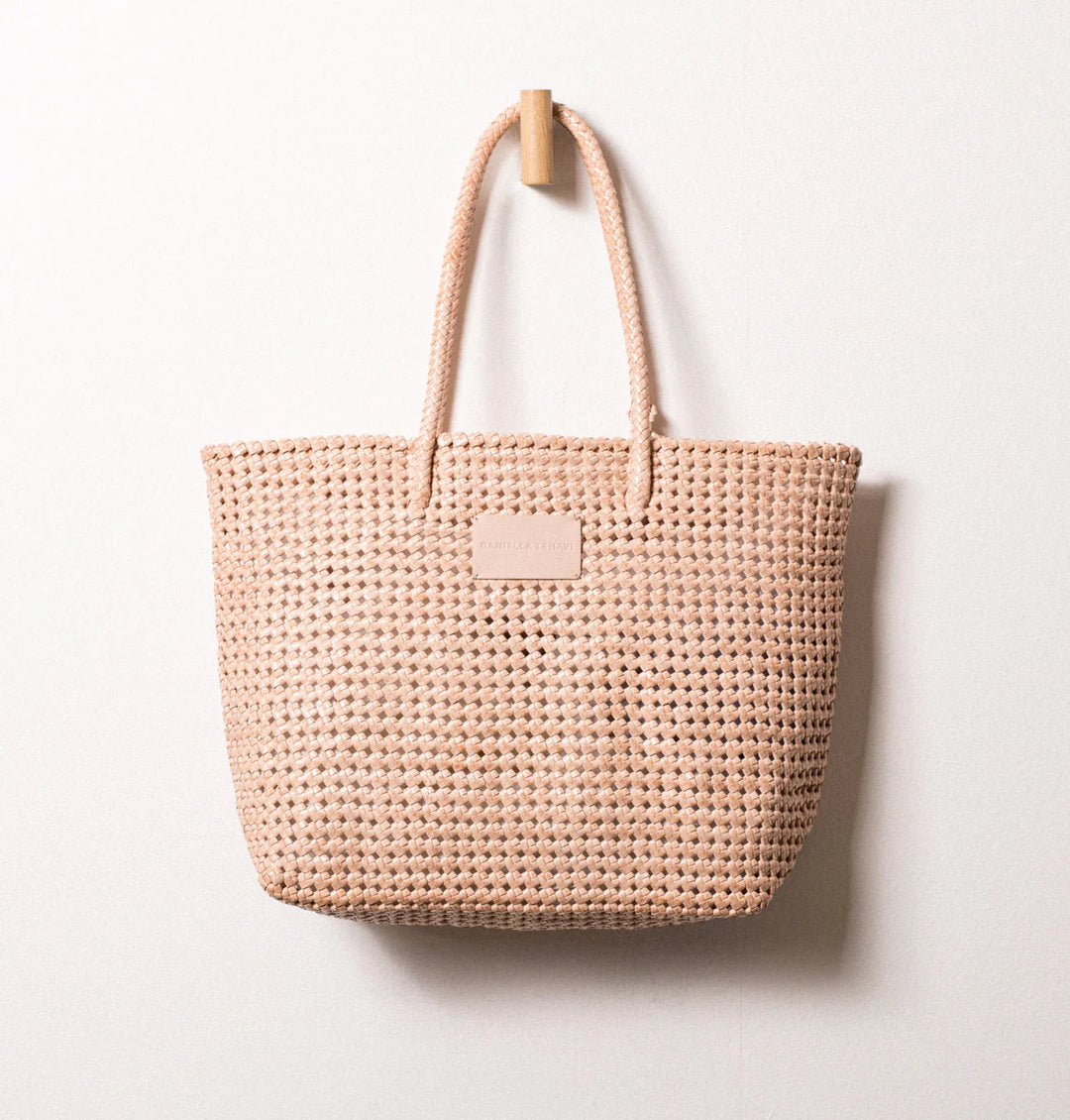 Daniella Lehavi Vivian Woven Large Tote - Powder White