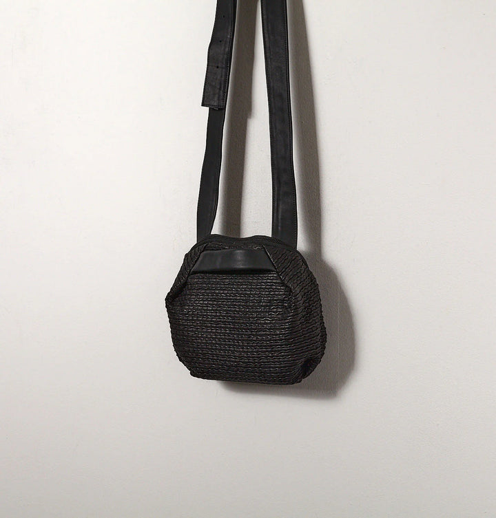 Daniella Lehavi Billie Crossbody Bag in Wavy Black available at Barbara Katz