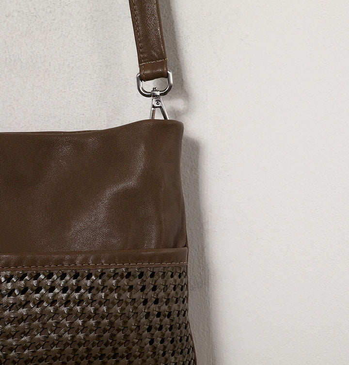 Daniella Lehavi Alba Shoulder Bag in Mocca available at Barbara Katz