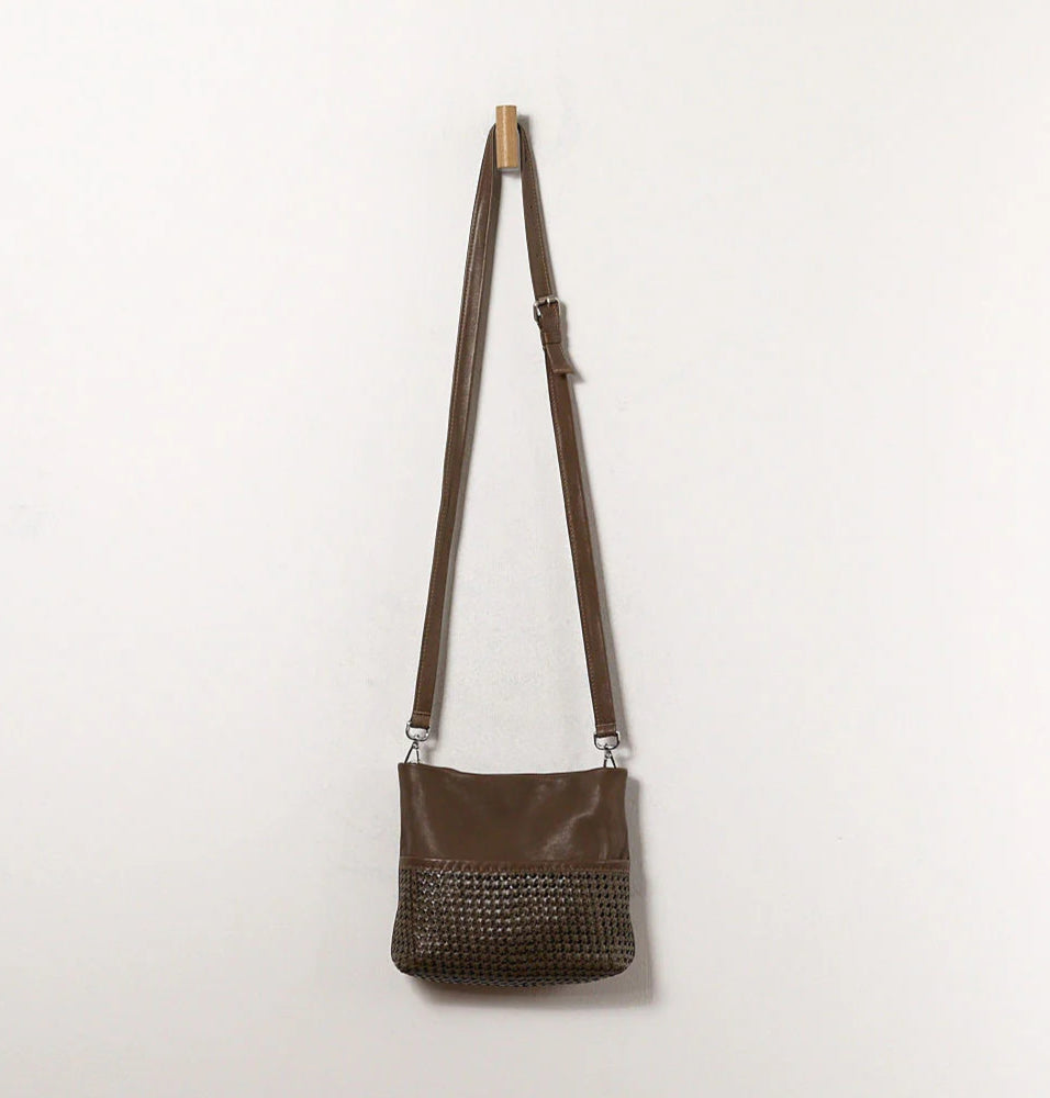 Daniella Lehavi Alba Shoulder Crossbody Bag in Mocca available at Barbara Katz