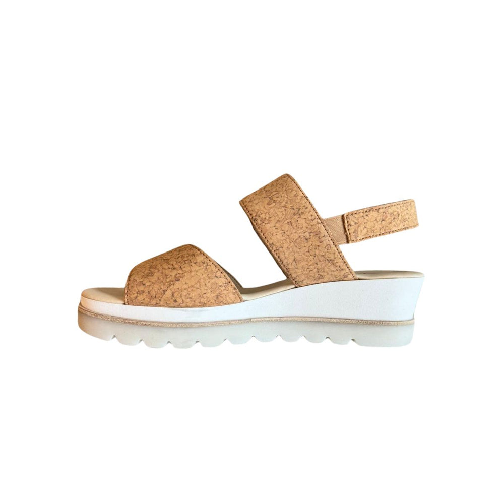 Gabor Slingback Platform Wedge Sandals in Cork available at Barbara Katz