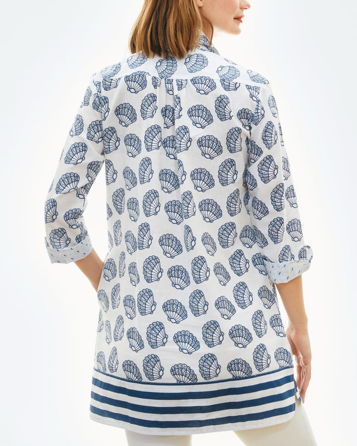 Dizzy-Lizzie Vail Tunic - Beach Shell Border available at Barbara Katz