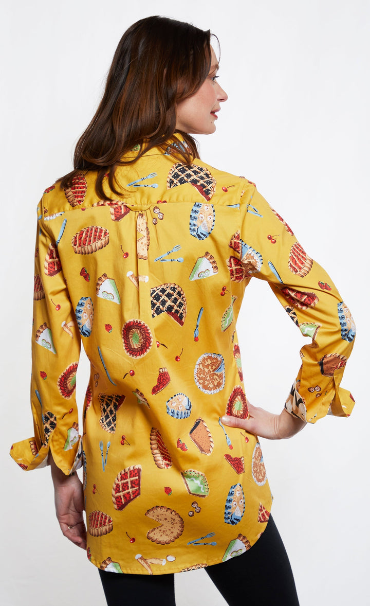 Dizzy-Lizzie Jackson Hole Tunic "The Thanksgiving Shirt" - Pie Print available at Barbara Katz