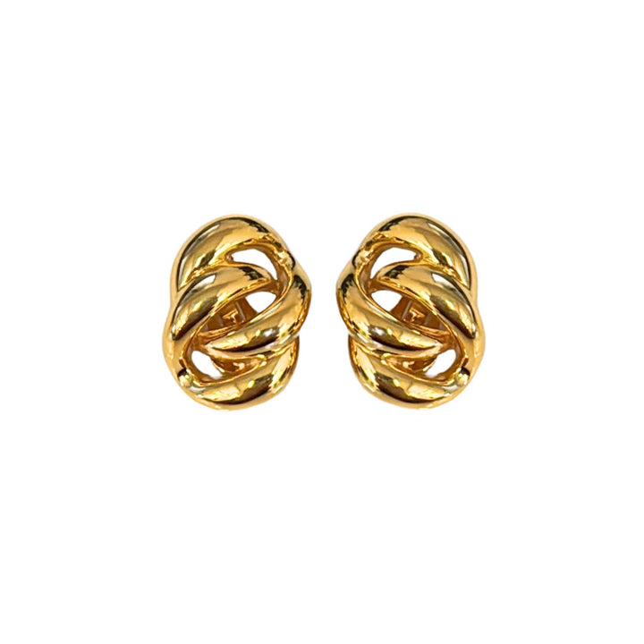 Madeline Clip-On Link Earrings - Gold