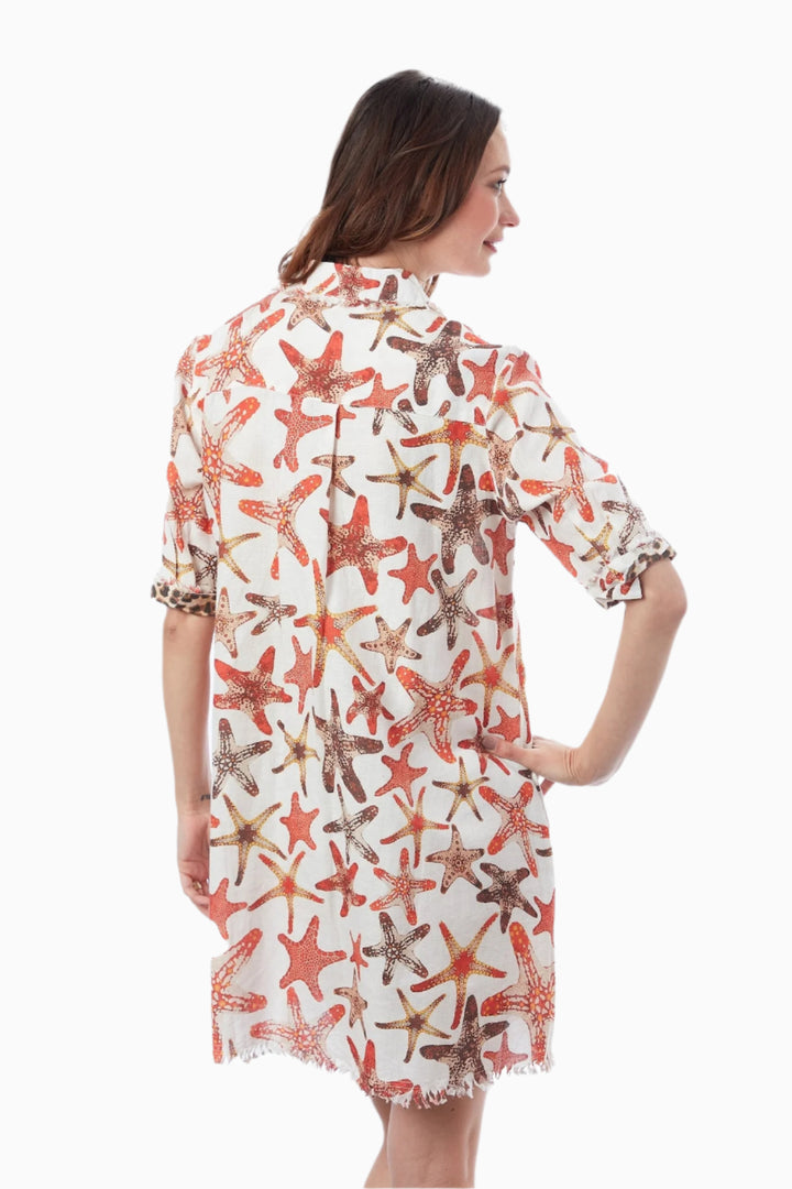 Dizzy-Lizzie Chatham Dress - Starfish Print available at Barbara Katz