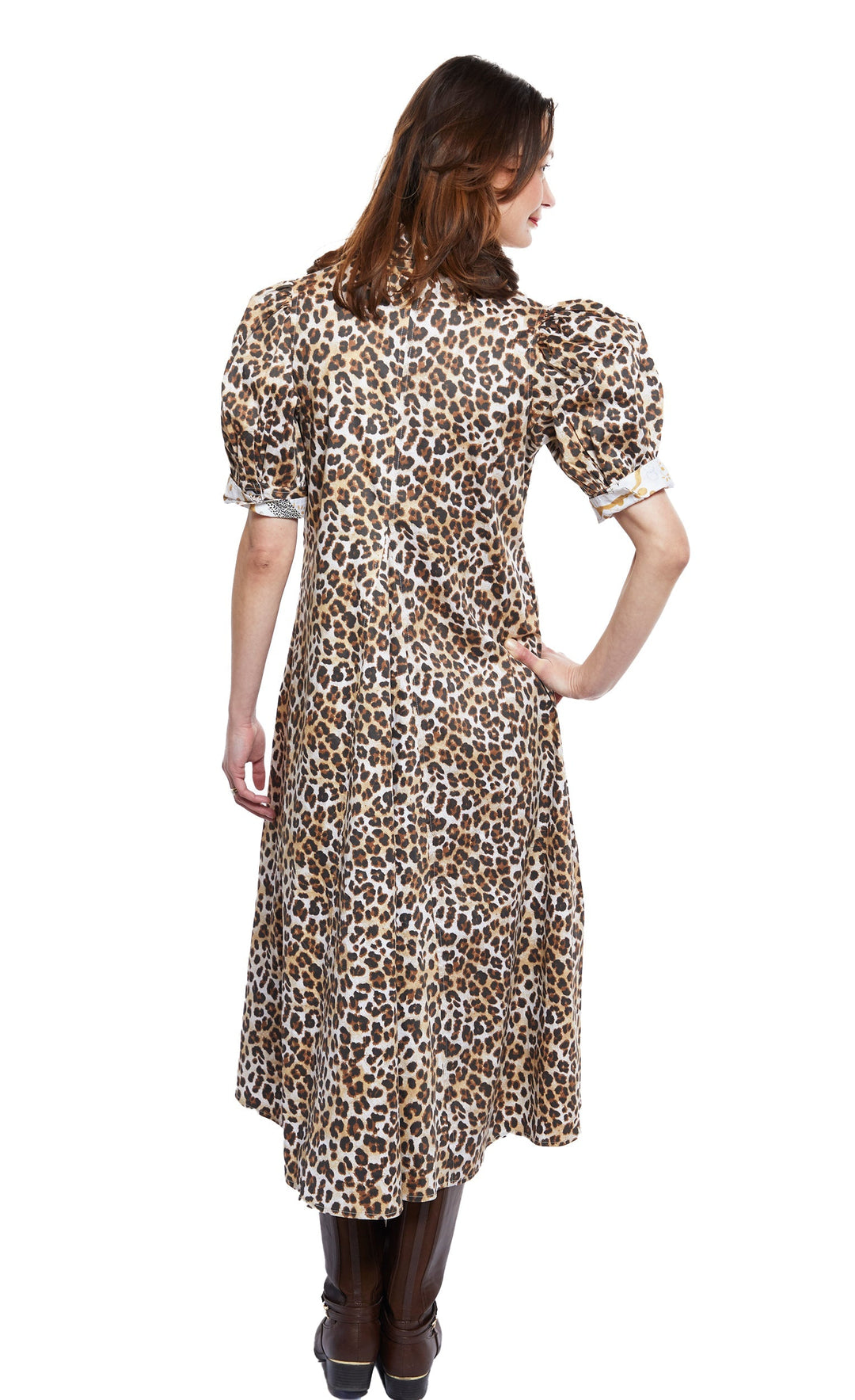 Dizzy-Lizzie Montauk Dress - Classic Cheetah available at Barbara Katz