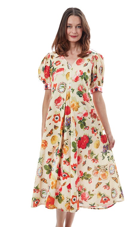 Dizzy-Lizzie Montauk Dress - Botanical Floral available at Barbara Katz