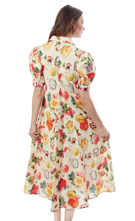 Dizzy-Lizzie Montauk Dress - Botanical Floral available at Barbara Katz