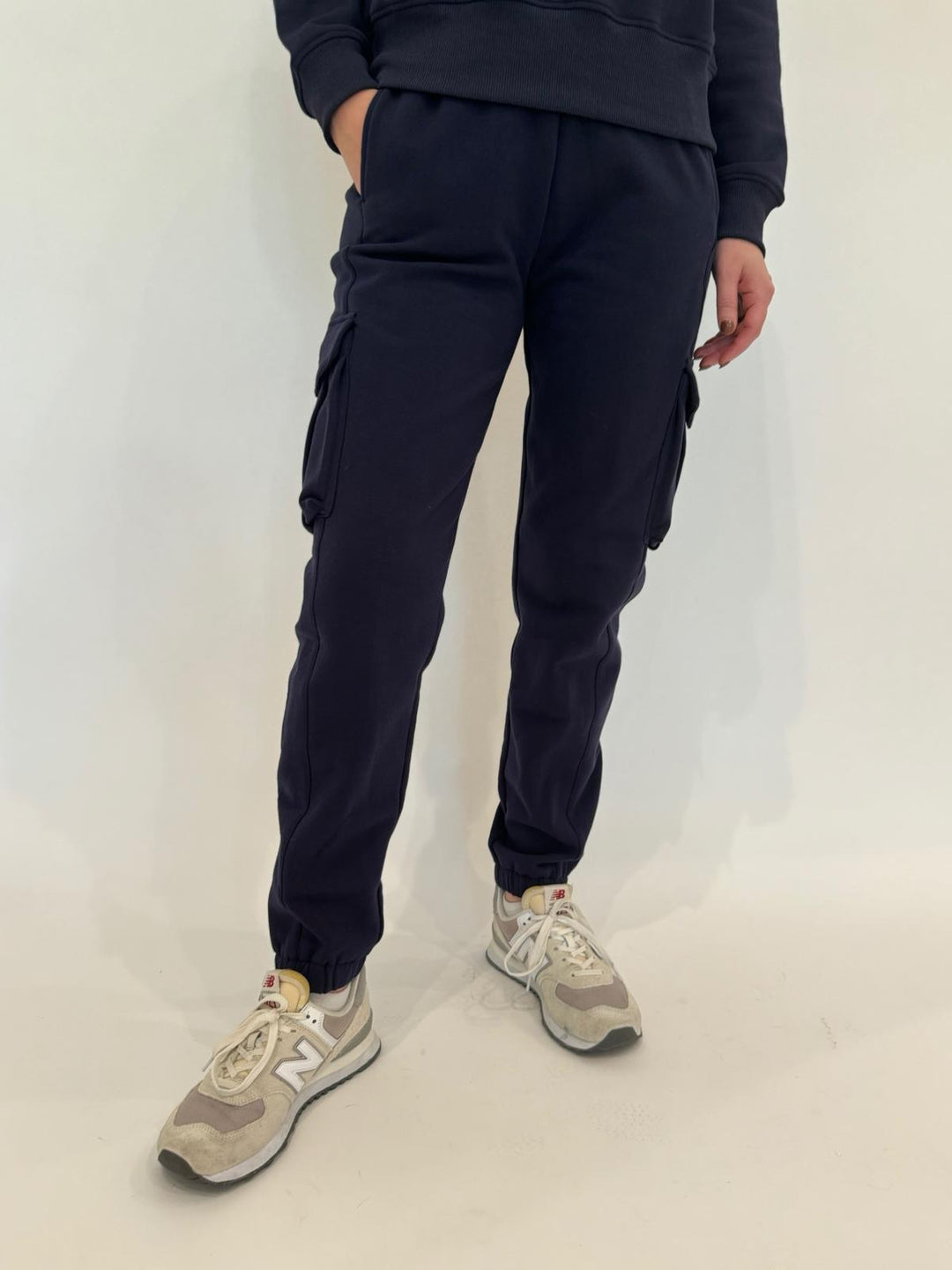 Generation Love Chandra Fleece Sweatpants in French Navy available at Barbara Katz