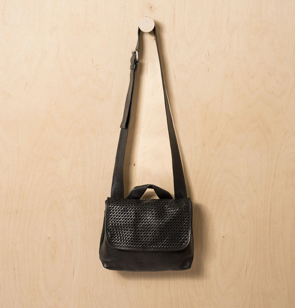 Daniella Lehavi Alba Messenger Crossbody Bag in Black available at Barbara Katz