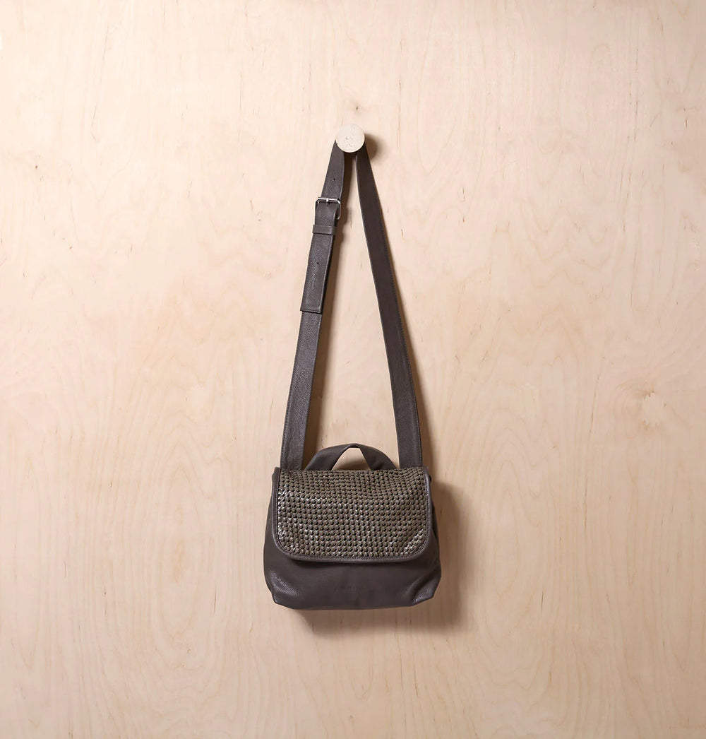 Daniella Lehavi Alba Messenger Crossbody Bag in Grey available at Barbara Katz