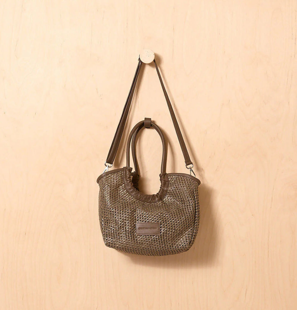 Daniella Lehavi Alba Tote Crossbody Bag in Grey available at Barbara Katz