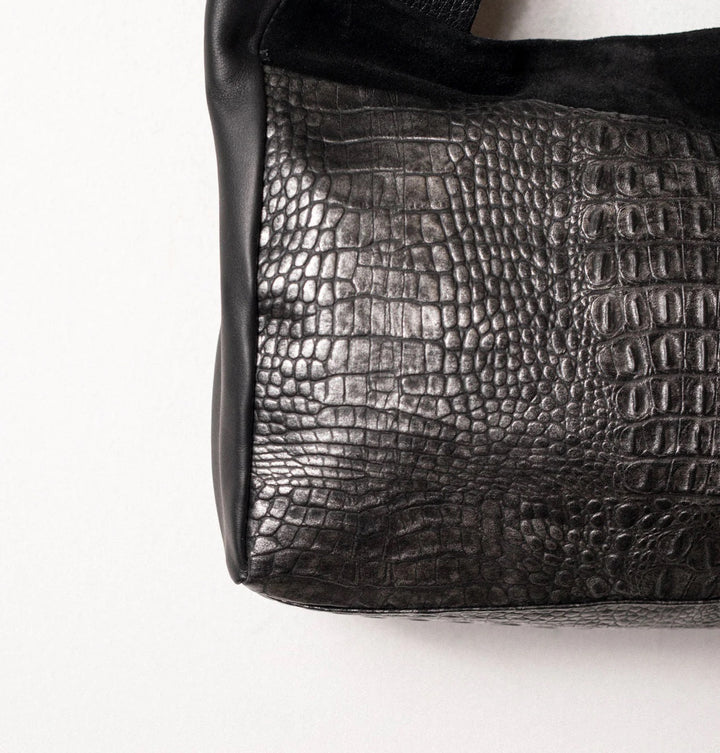 Daniella Lehavi Aspen Shopper's Bag in Pewter Croco available at Barbara Katz