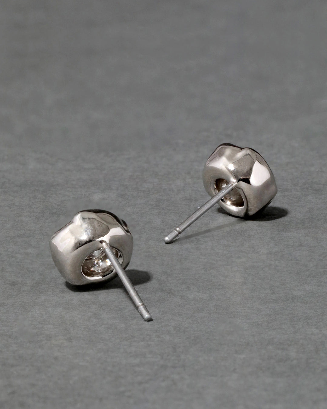 Alexis Bittar Asterales Molten Bezel Stud Earrings in Silver available at Barbara Katz