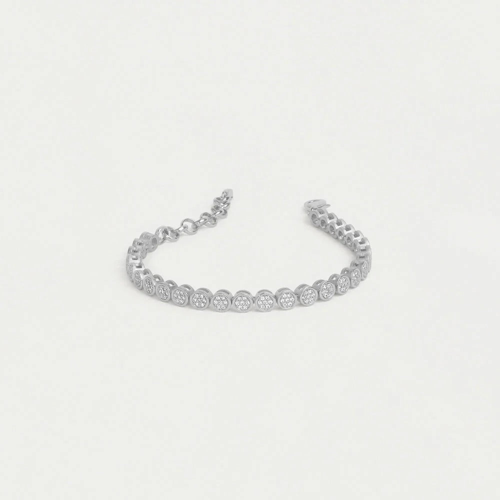 Dean Davidson Mirabeau Pave Bracelet in White Topaz/Silver available at Barbara Katz