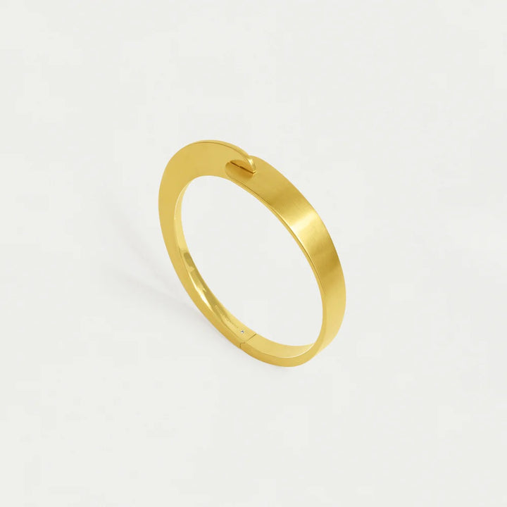 Dean Davidson Crosby Hinged Bangle in Gold available at Barbara Katz