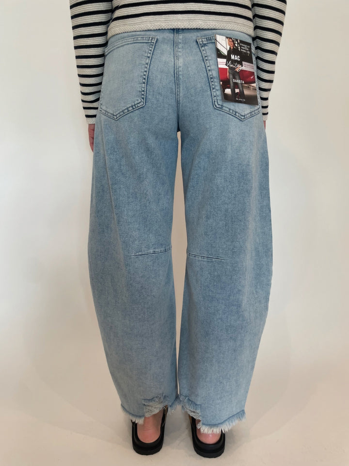 MAC Denim Dakota Barrel Leg Jeans in Beached available at Barbara Katz