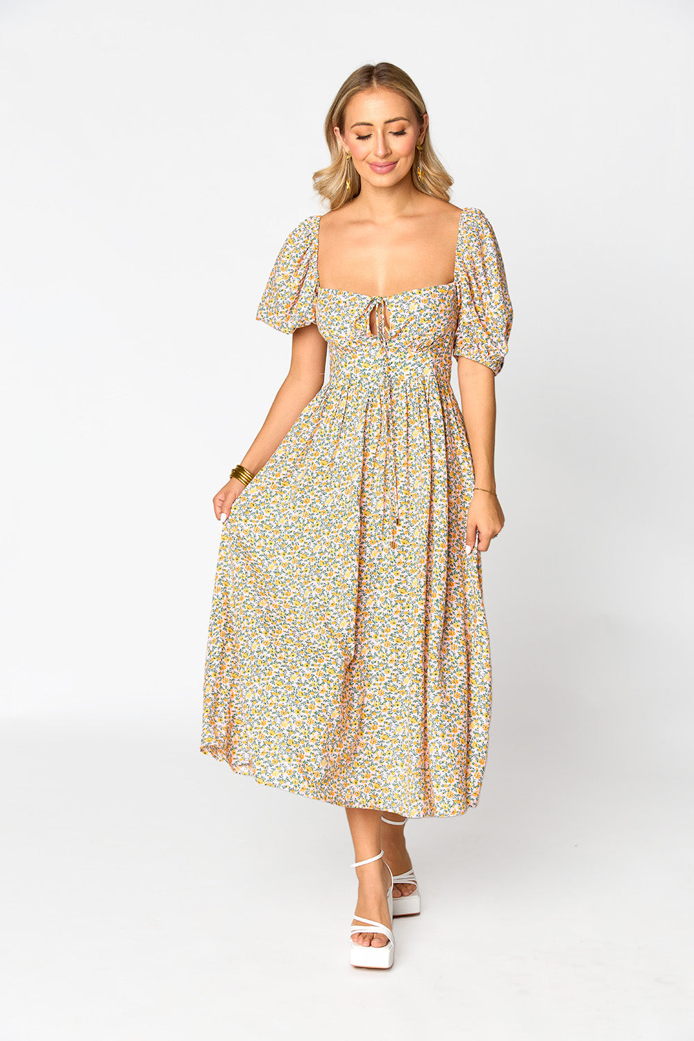 BuddyLove Olsen Midi Dress - Magnolia