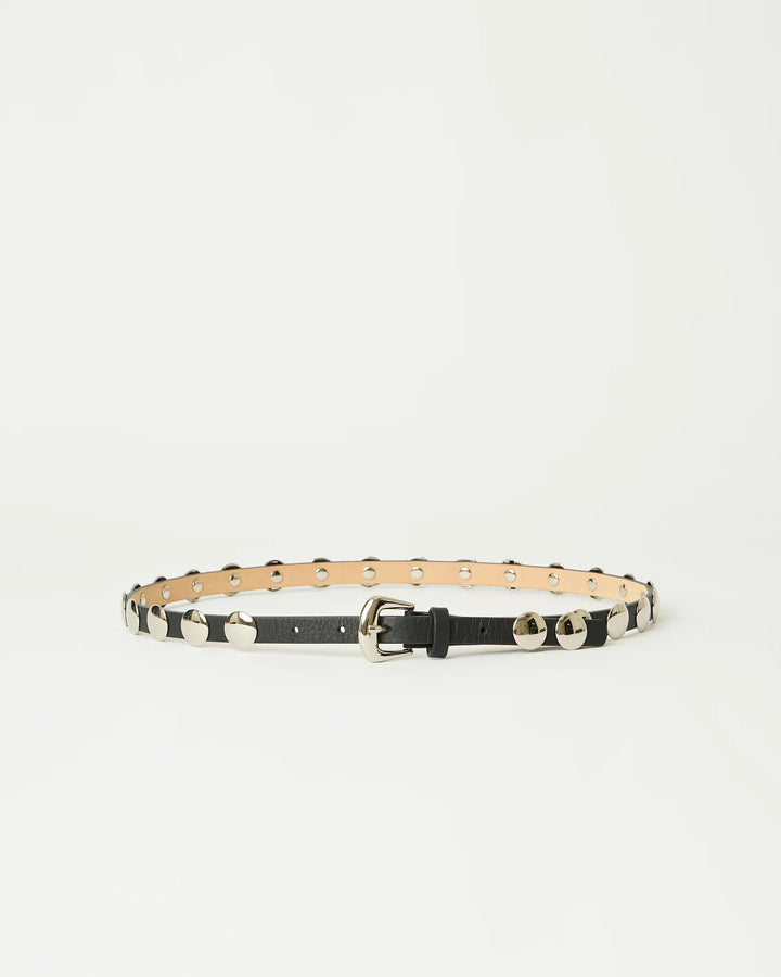 B-Low The Belt Ames Leather Belt in Black/Silver available at Barbara Katz