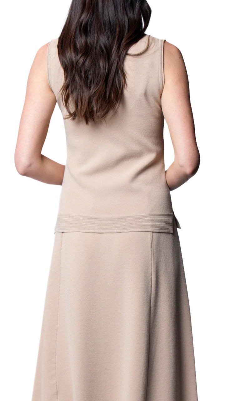 Biana Alva Tank Top in Warm Beige available at Barbara Katz