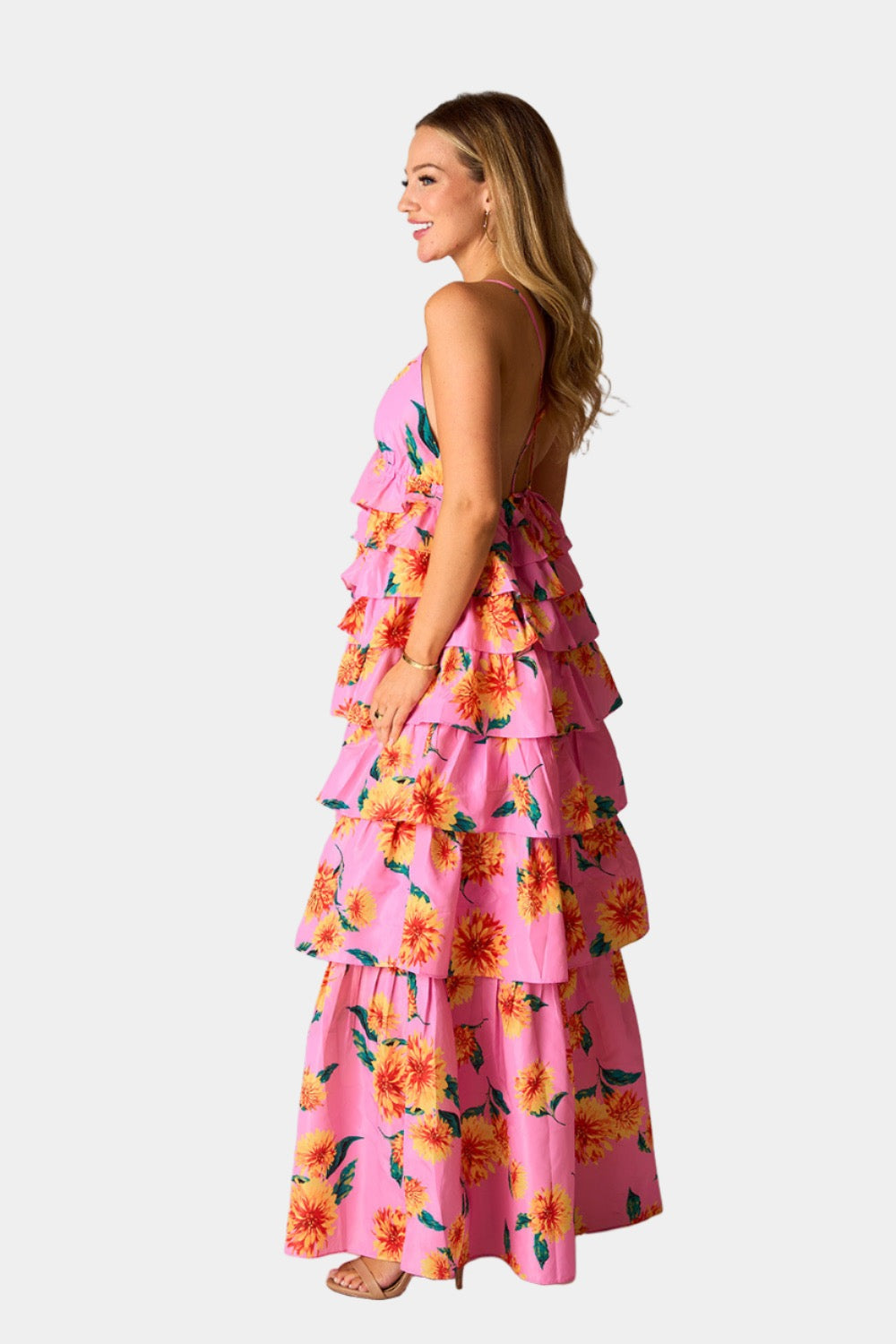 BuddyLove Callie Tiered Maxi Dress - Sunflower