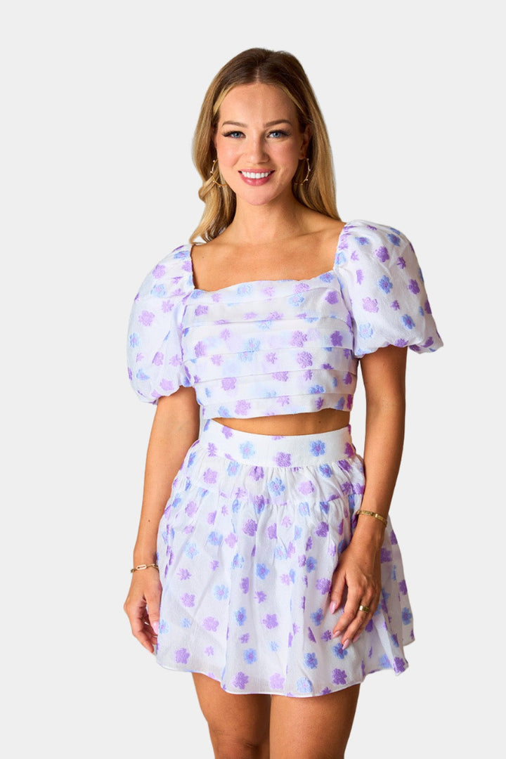 BuddyLove Cutie Two-Piece Outfit Set - Violet