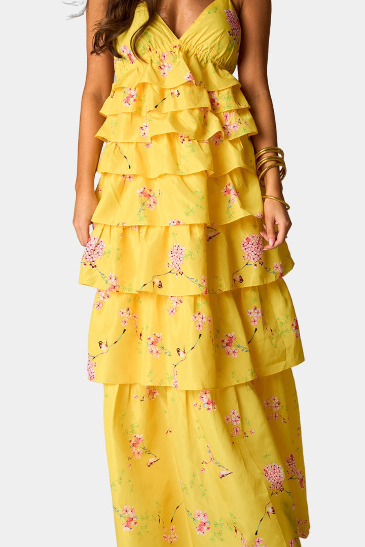 BuddyLove Callie Tiered Maxi Dress - Songbird