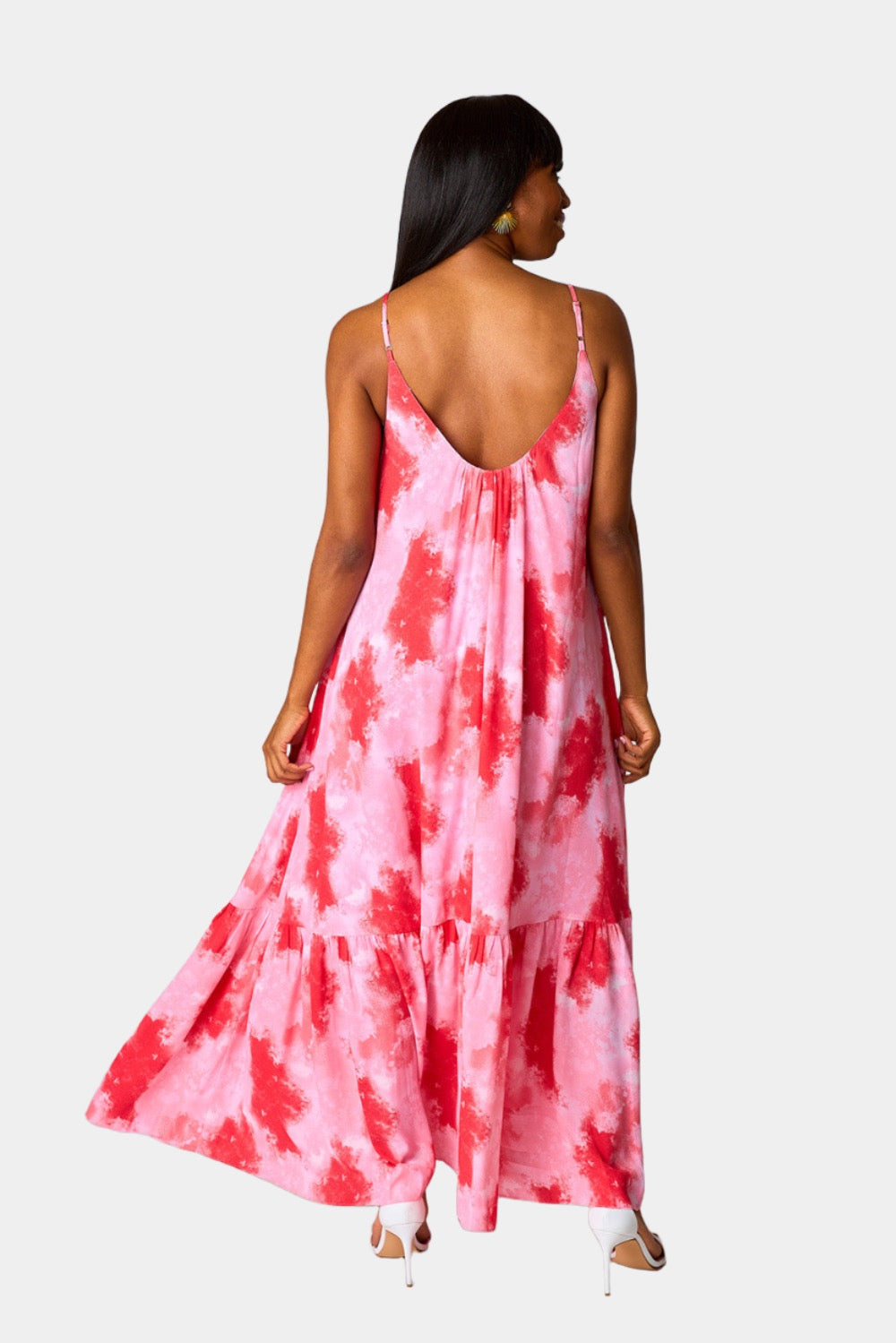 BuddyLove Katey Scooped Neck Maxi Dress in Sunset available at Barbara Katz