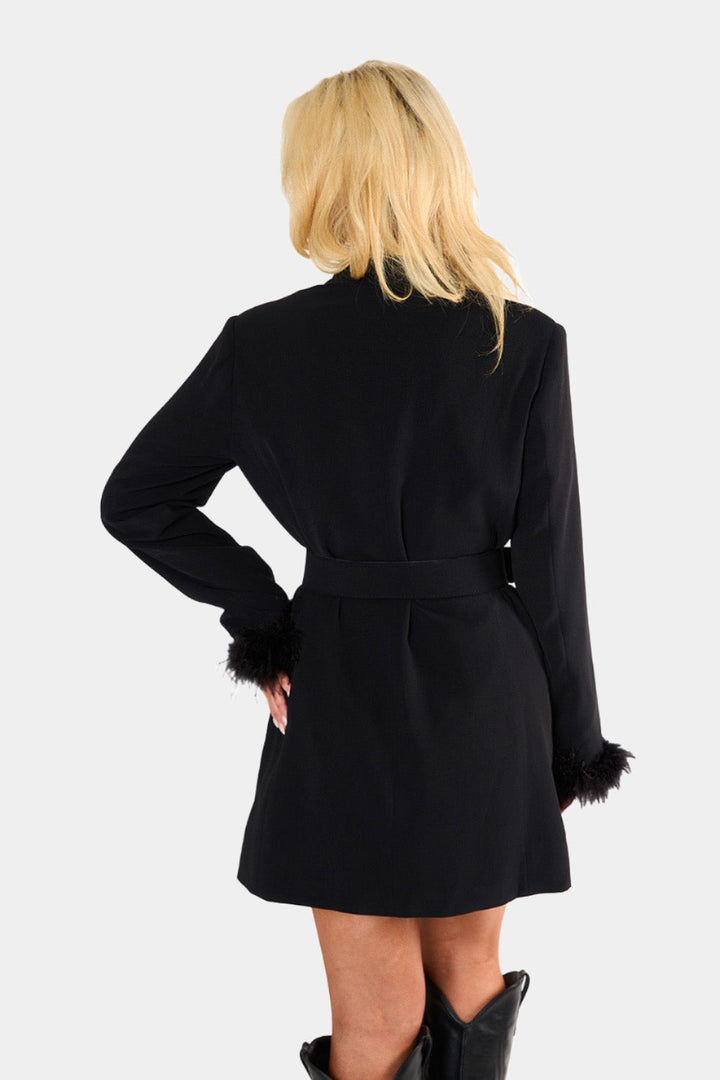 BuddyLove Harriet Blazer Dress in Noir available at Barbara Katz