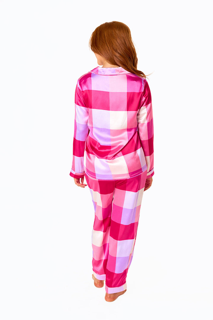 BuddyLove Penelope Loungewear Set - Pink Plaid