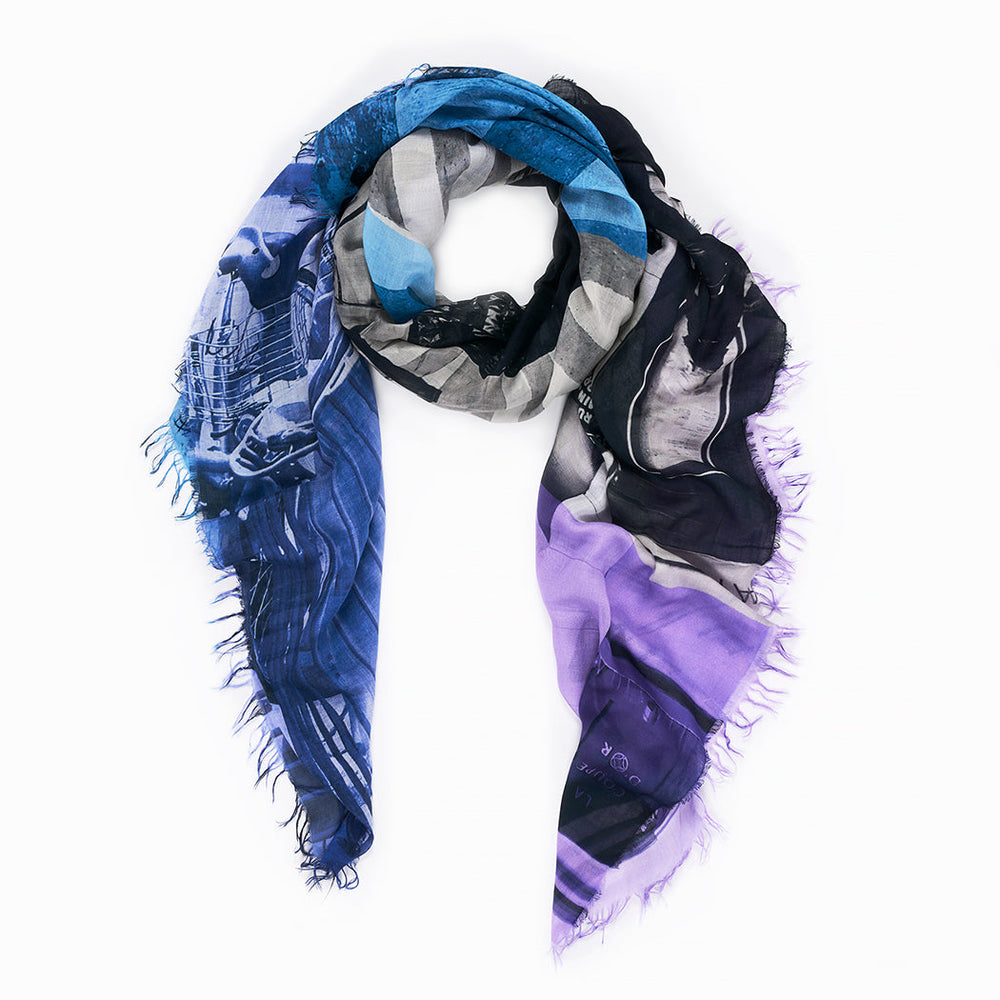 Suzi Roher Color of Love-Blues Scarf