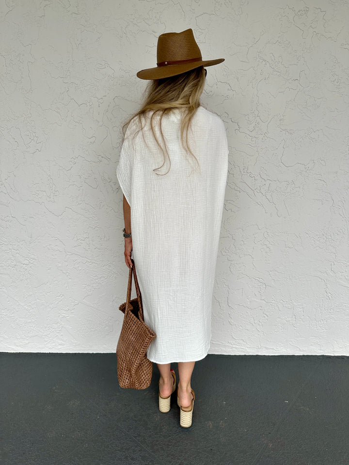 Sundays Coco Caftan Dress in White