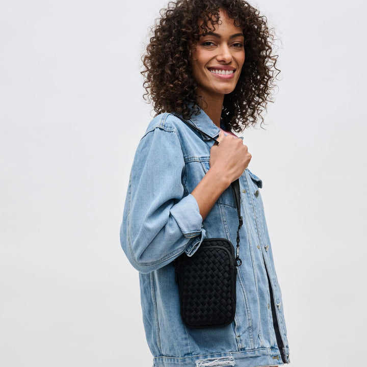 Sol and Selene Divide & Conquer Woven Crossbody - Black