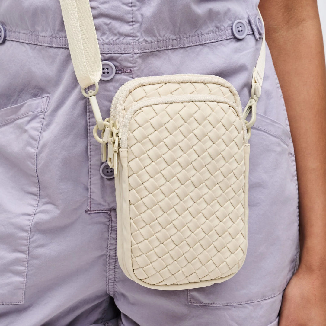 Sol and Selene Divide & Conquer Woven Crossbody - Cream