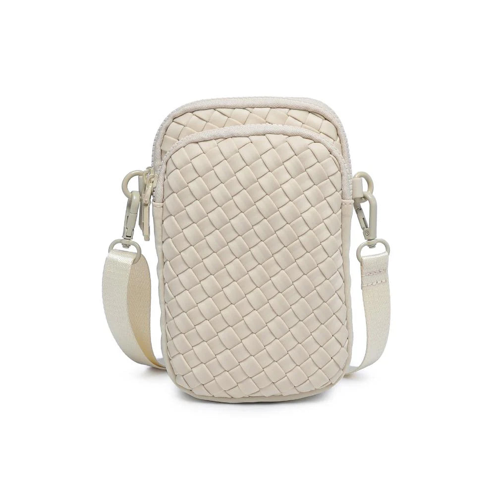 Sol and Selene Divide & Conquer Woven Crossbody - Cream