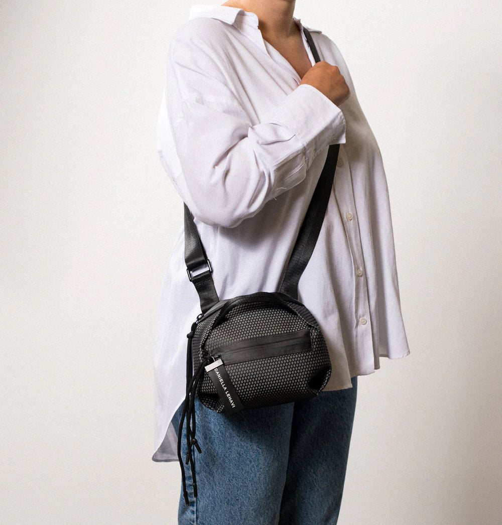 Daniella Lehavi Bonnie Mini Crossbody Bag in Grey available at Barbara Katz