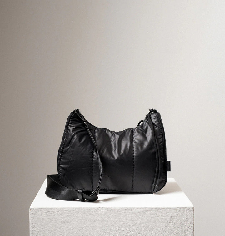 Daniella Lehavi Quilt Crossbody Bag in Black available at Barbara Katz