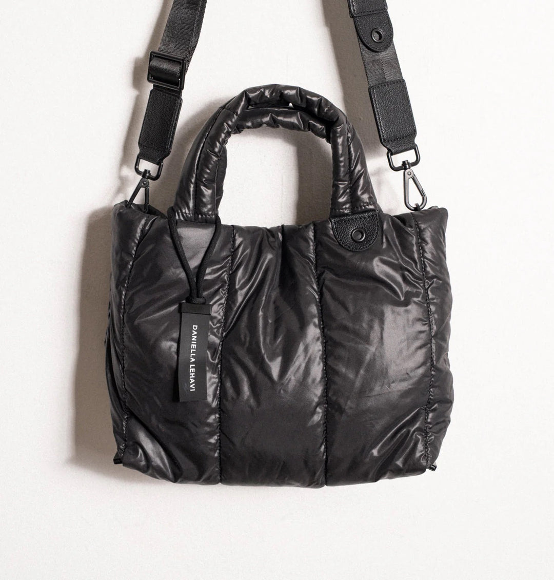 Daniella Lehavi Quilt Medium Tote Bag in Black available at Barbara Katz