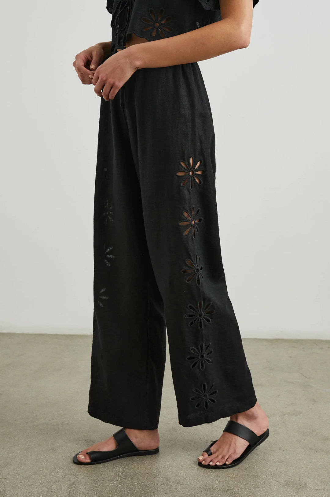 Rails Emmie Pants in Black Eyelet available at Barbara Katz