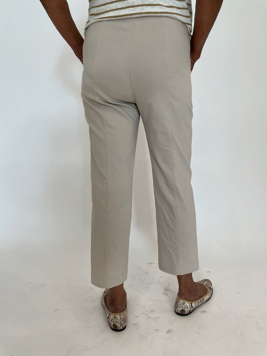 Elliott Lauren Crop Cargo Pants in Chino available at Barbara Katz