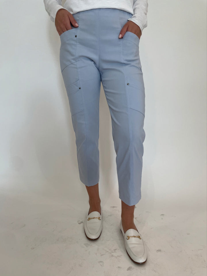 Elliott Lauren Crop Cargo Pants in Frost available at Barbara Katz