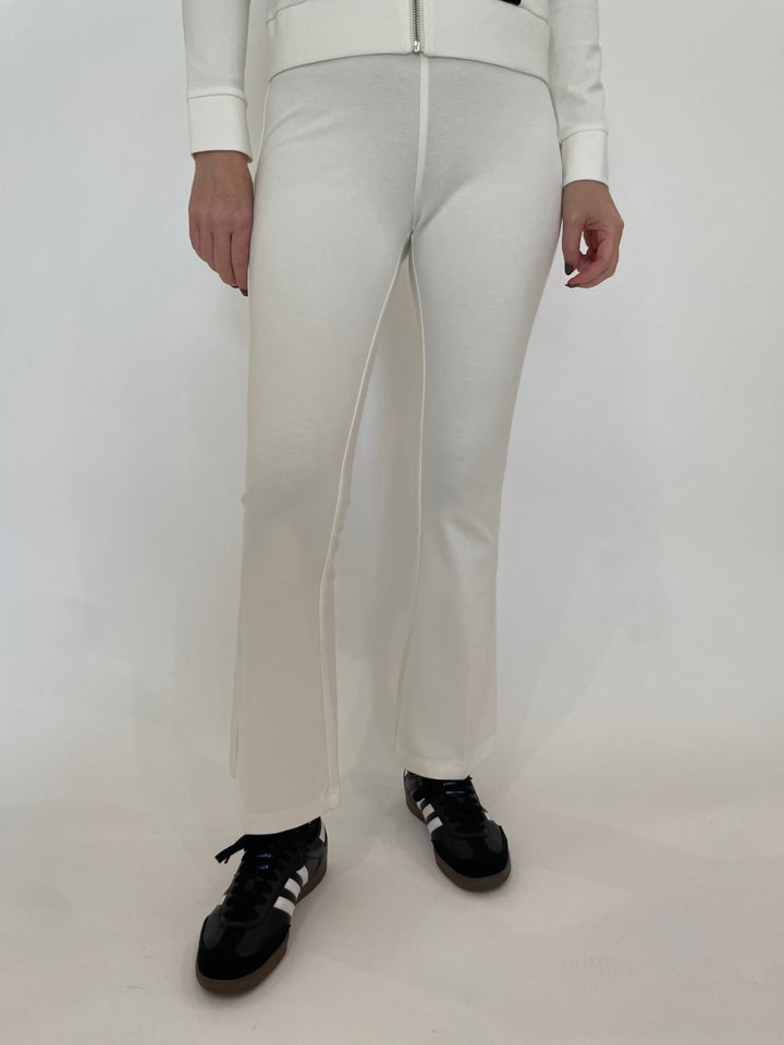 Peace of Cloth Ella Paramount Knit Pull-On Pants in Oyster available at Barbara Katz