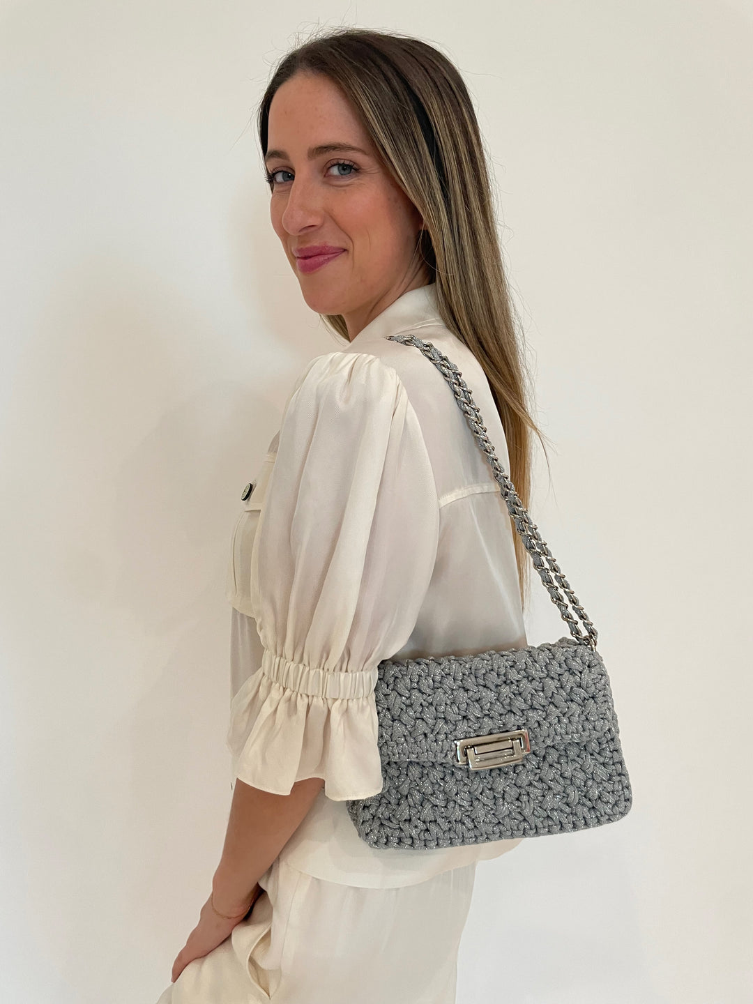 Lorenza Gandaglia Small Bagatelle in Ghisa Combo available at Barbara Katz